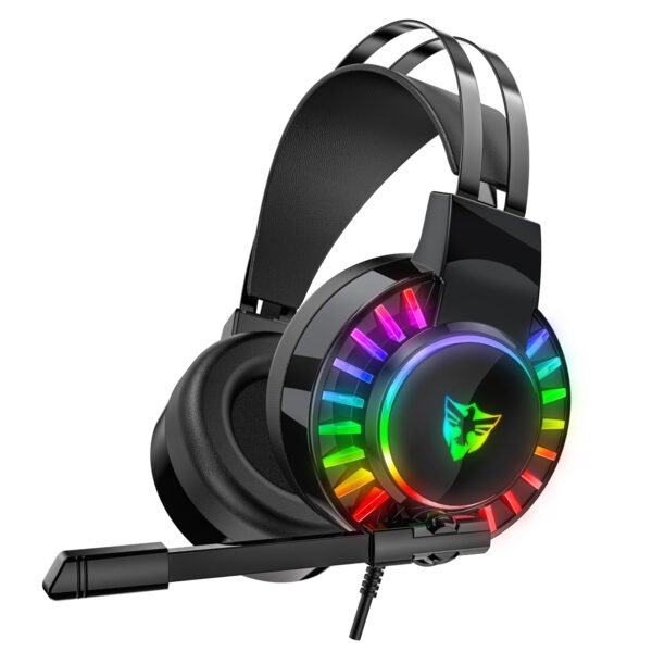 5.1 USB gaming headset, RGB gaming headphone with dual headband,long microphone G605 - Image 7