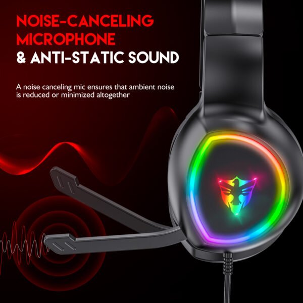 5.1 USB gaming headphones for laptop 50mm drivers omni directional mic bass surround sound G502 - Image 3
