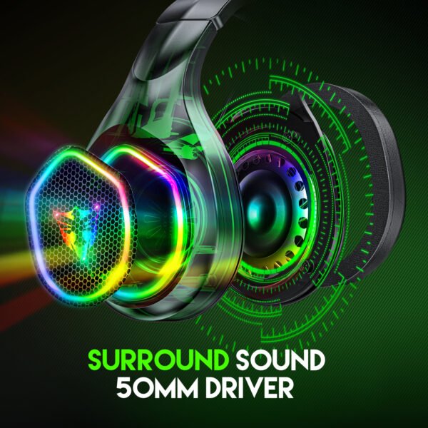 5.1 USB gaming headphones for laptop 50mm drivers omni directional mic bass surround sound G503 - Image 3