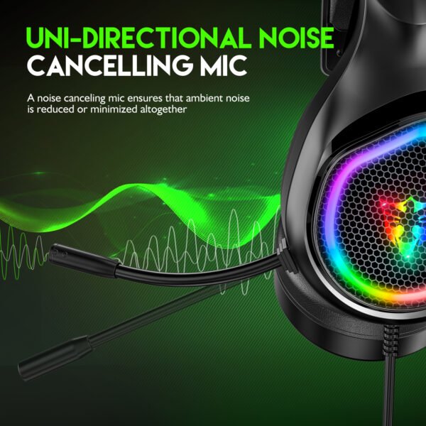 5.1 USB gaming headphones for laptop 50mm drivers omni directional mic bass surround sound G503 - Image 5