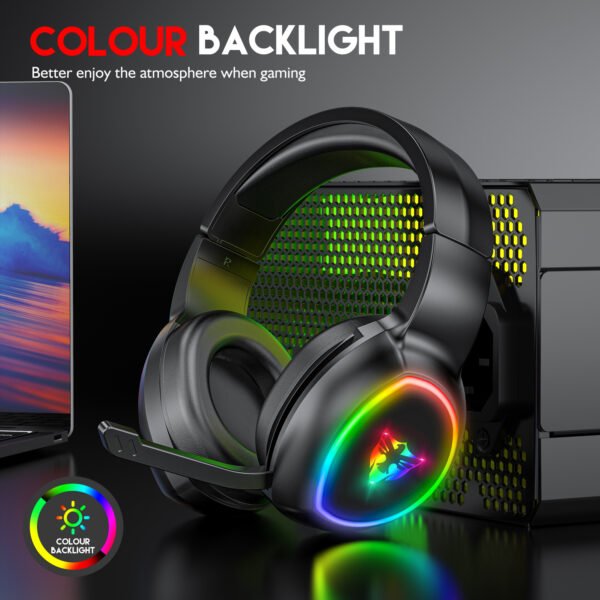 5.1 USB gaming headphones for laptop 50mm drivers omni directional mic bass surround sound G502 - Image 7