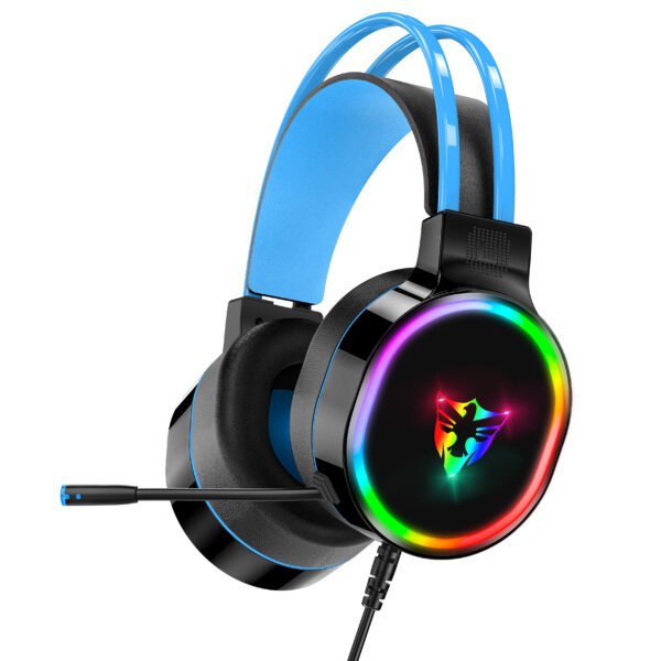 7.1 USB gaming headset, RGB gaming headphone with dual headband,long microphone G607 - Image 9